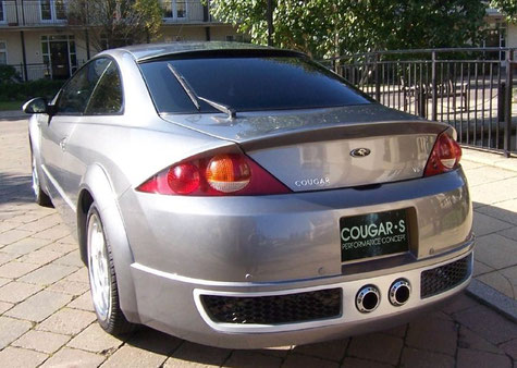 Cougar S Performance Concept grigia - vista posteriore