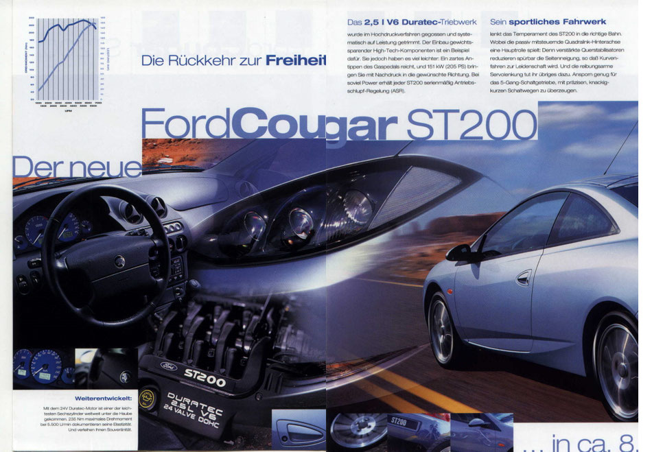 Una delle tre Ford Cougar ST200 sopravvissute