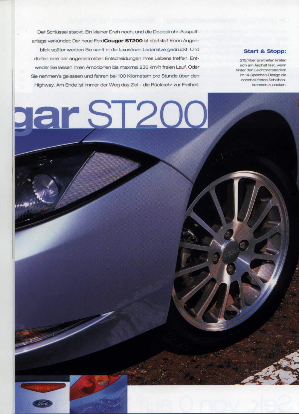 Catalogo Ford Cougar ST200 - pagina 3